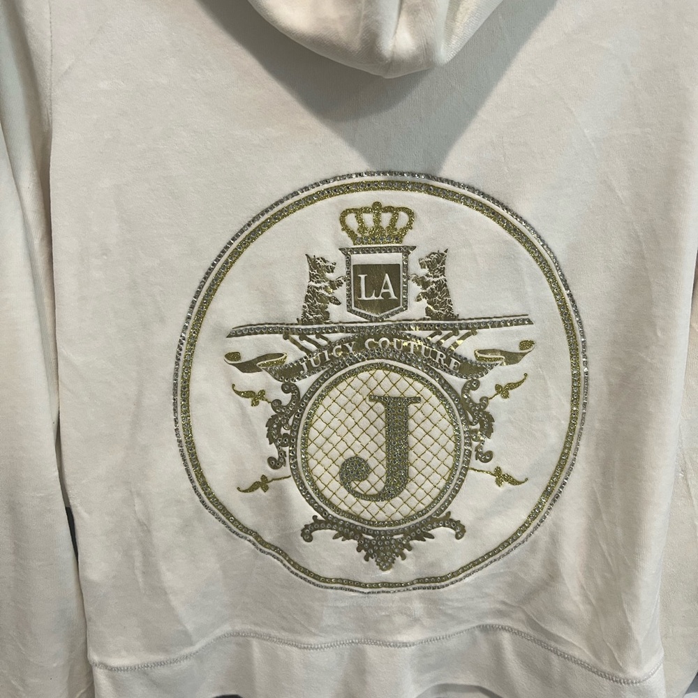 Juicy couture- ivory velvet jacket
